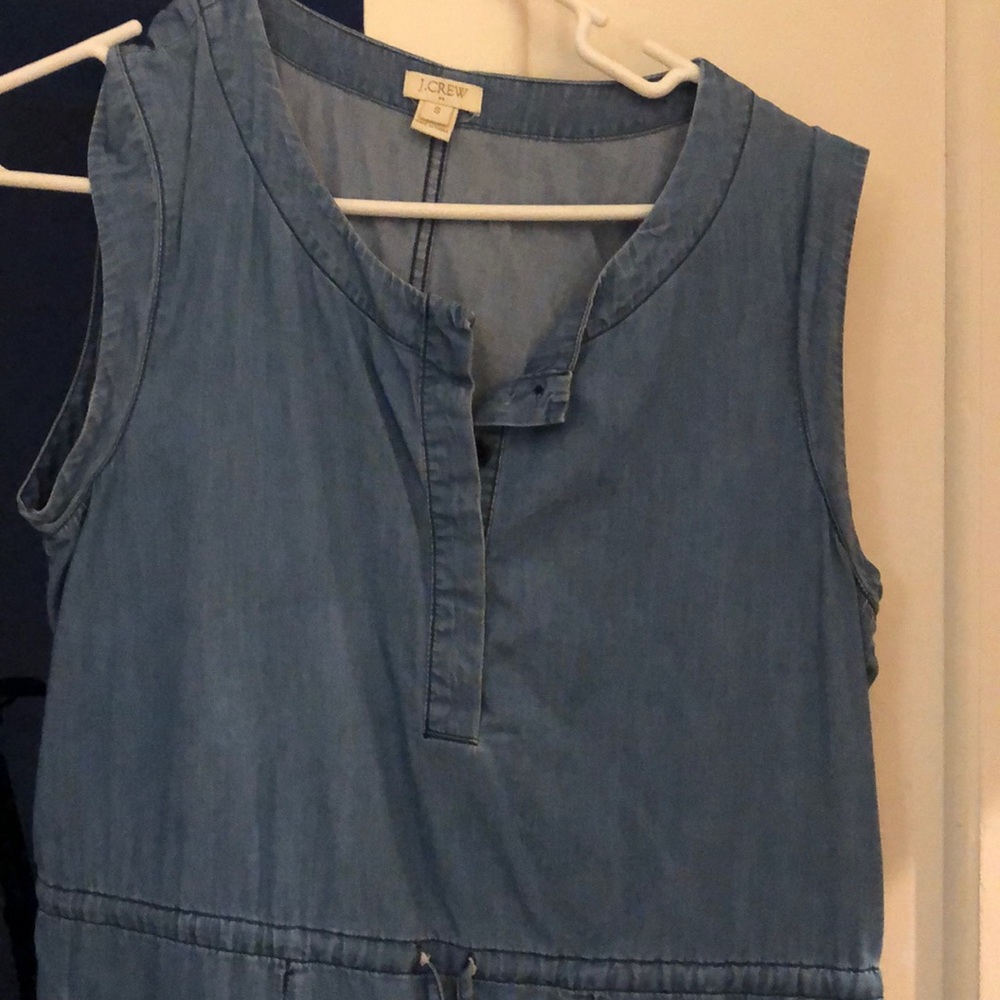 Jcrew Jean dress with pockets—minimal wear